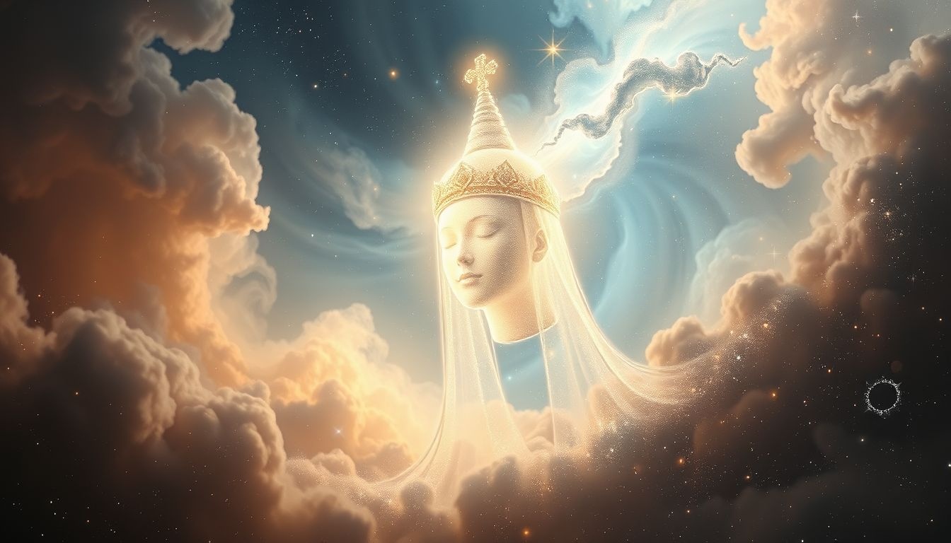 Rêver d'une coiffe religieuse symbolise foi et engagement spirituel profond.