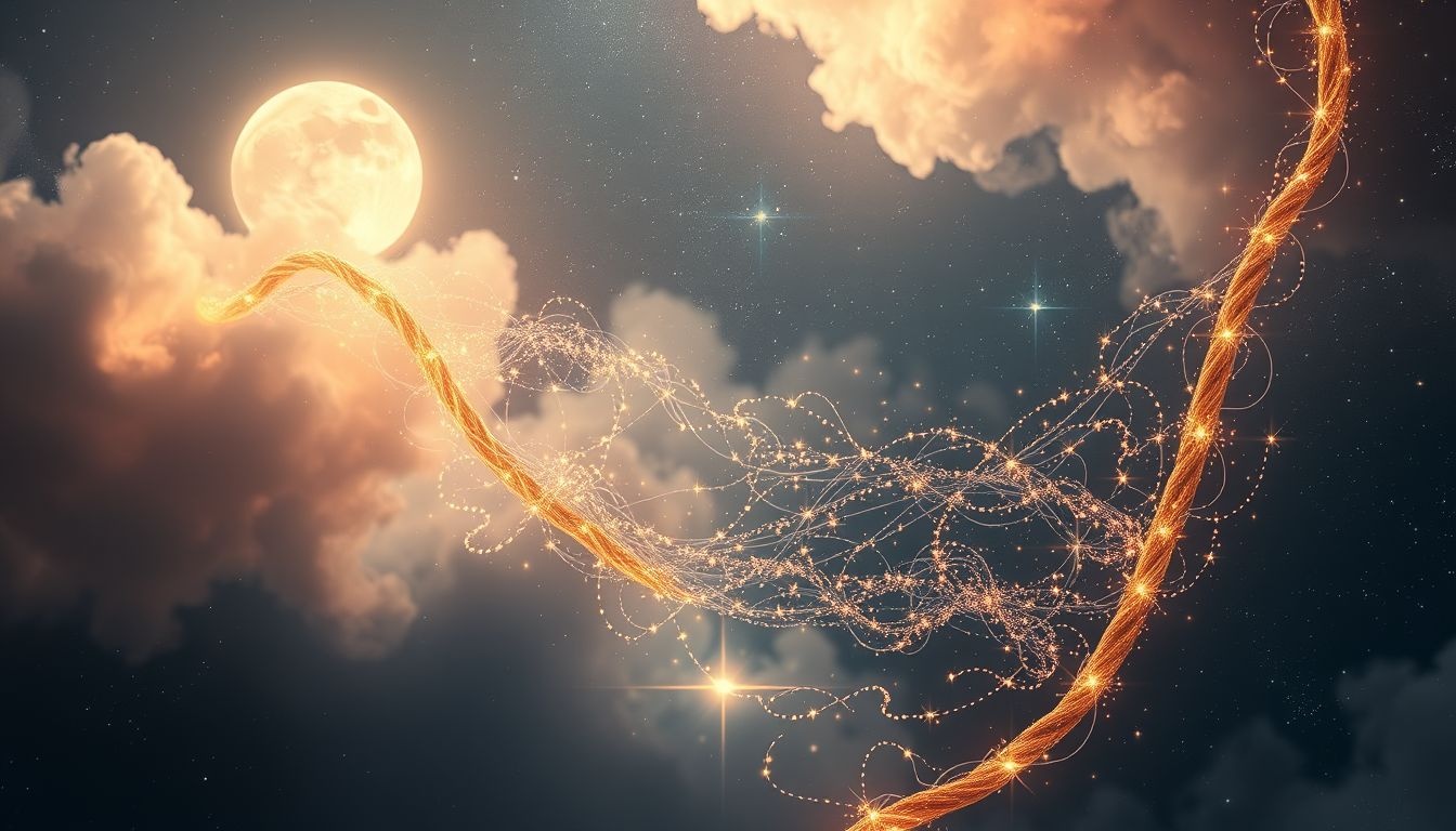 Rêver d'une corde symbolise souvent les liens et contraintes émotionnels.