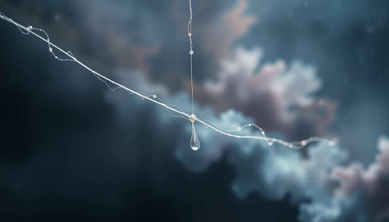 Rêver d'une corde fine révèle souvent une vulnérabilité émotionnelle profonde.