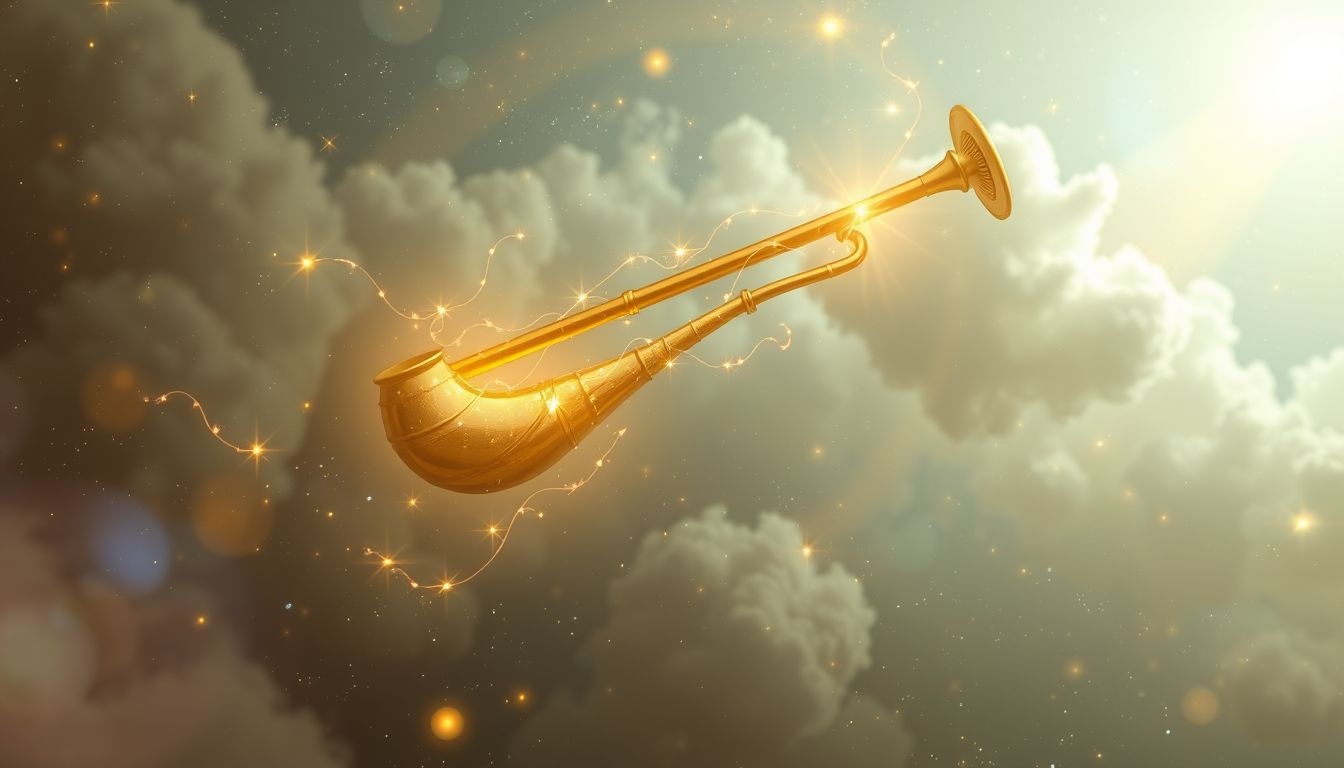 Rêver d'une cornemuse dorée symbolise richesse et harmonie intérieure.