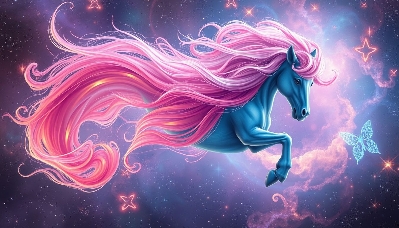 Rêver d’une crinière colorée symbolise créativité et affirmation personnelle.