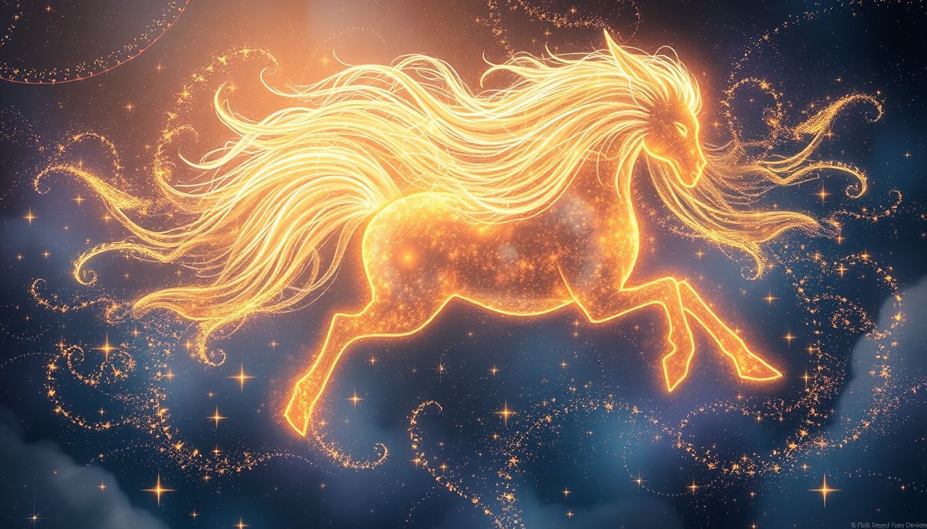 Rêver d’une crinière brillante symbolise une confiance en soi rayonnante.