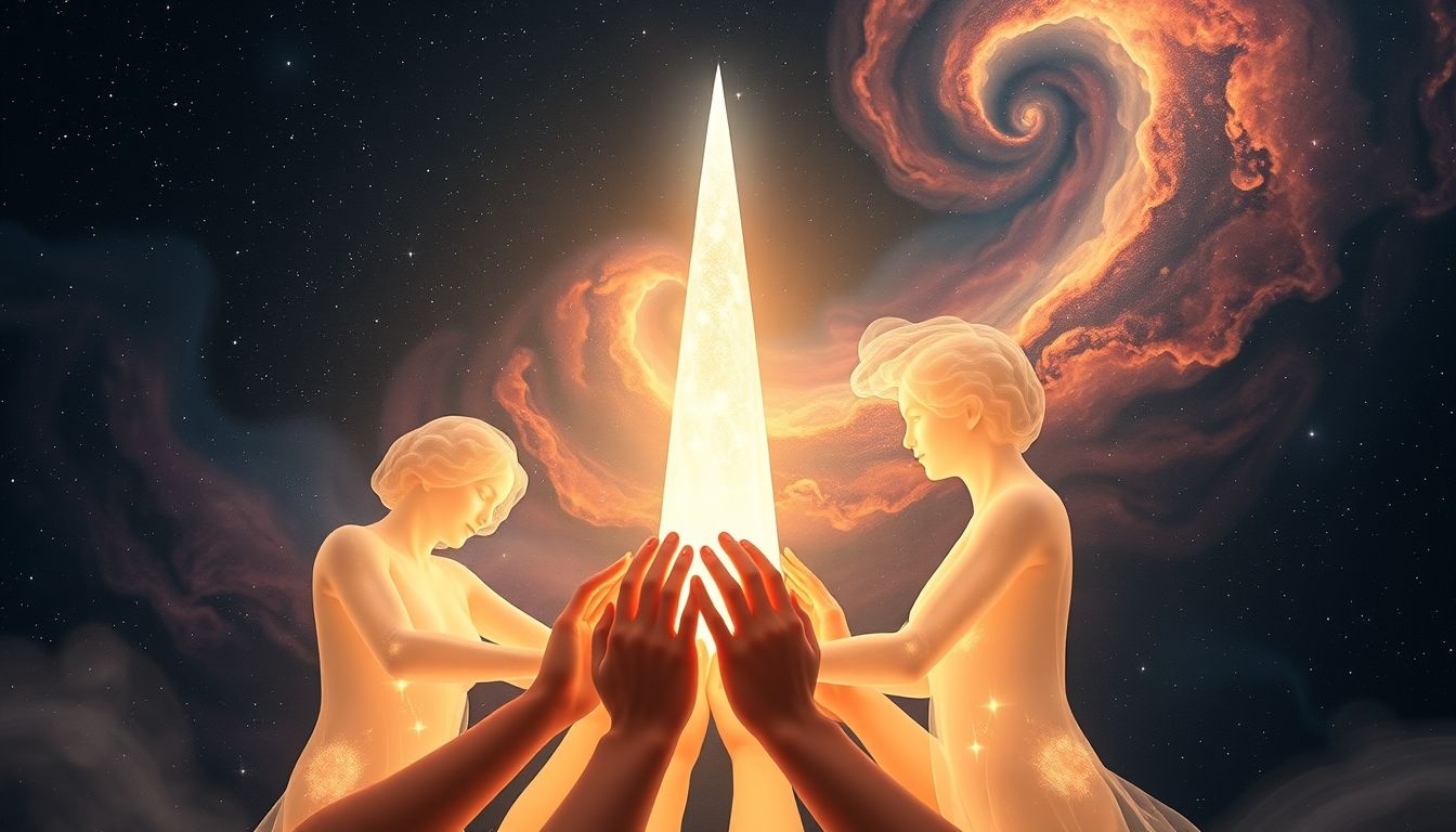 Rêver d'une flèche de tour partagée symbolise l'unité et la coopération.