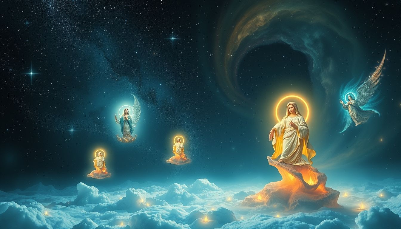 Rêver d'image sainte inattendue symbolise un message spirituel caché.