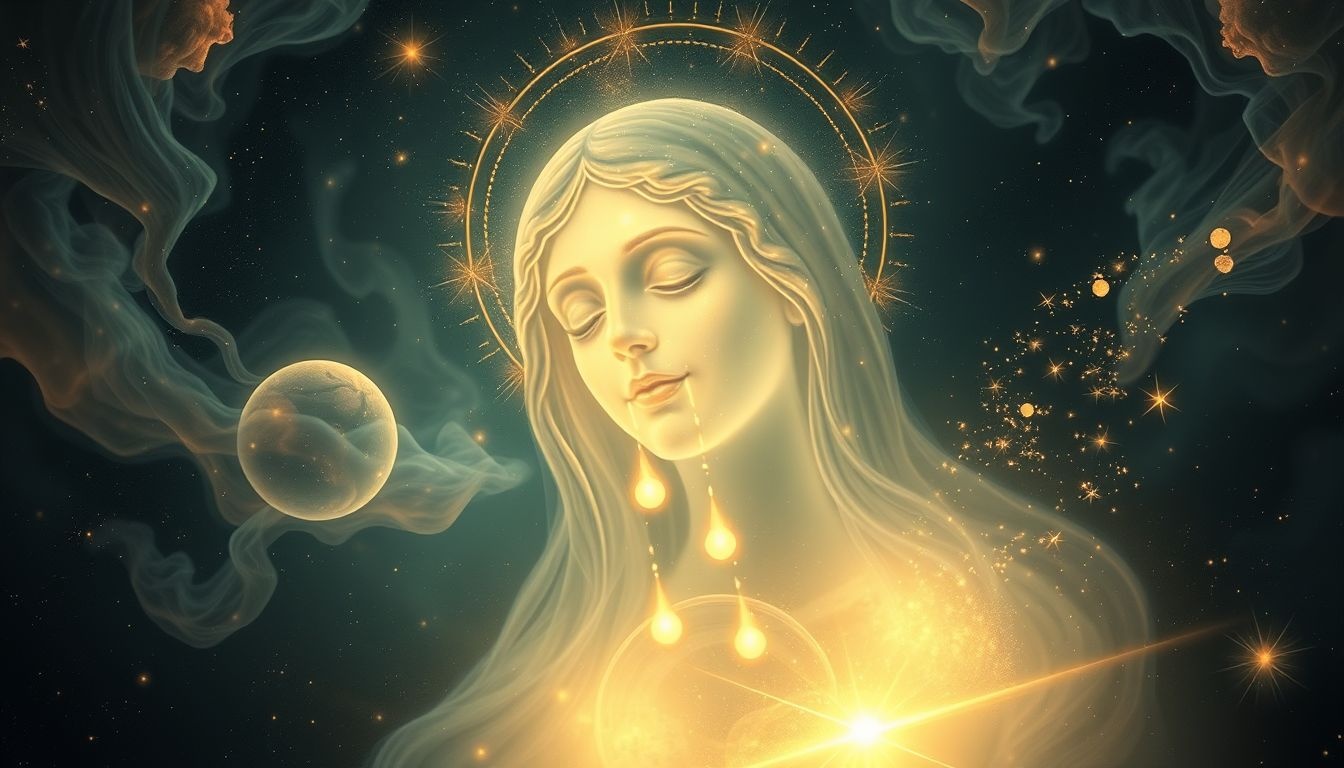 Rêver d'image sainte qui pleure symbolise un appel spirituel profond.