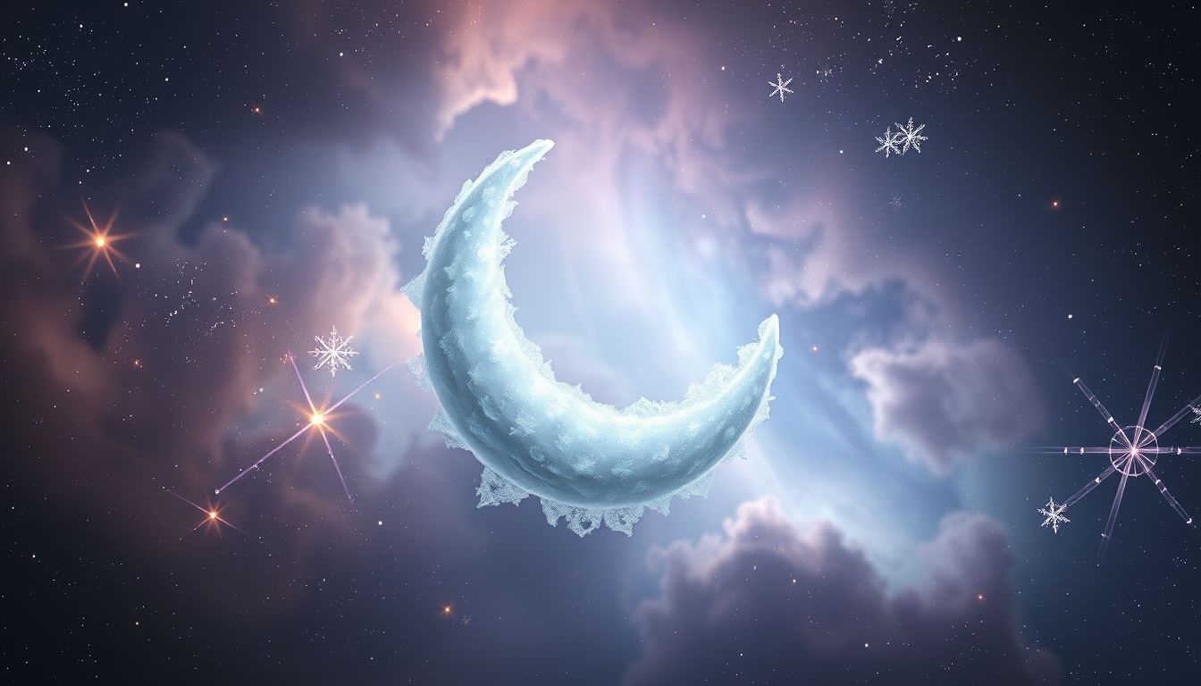 Rêver d’une lune gelée symbolise une intuition émotionnelle figée.