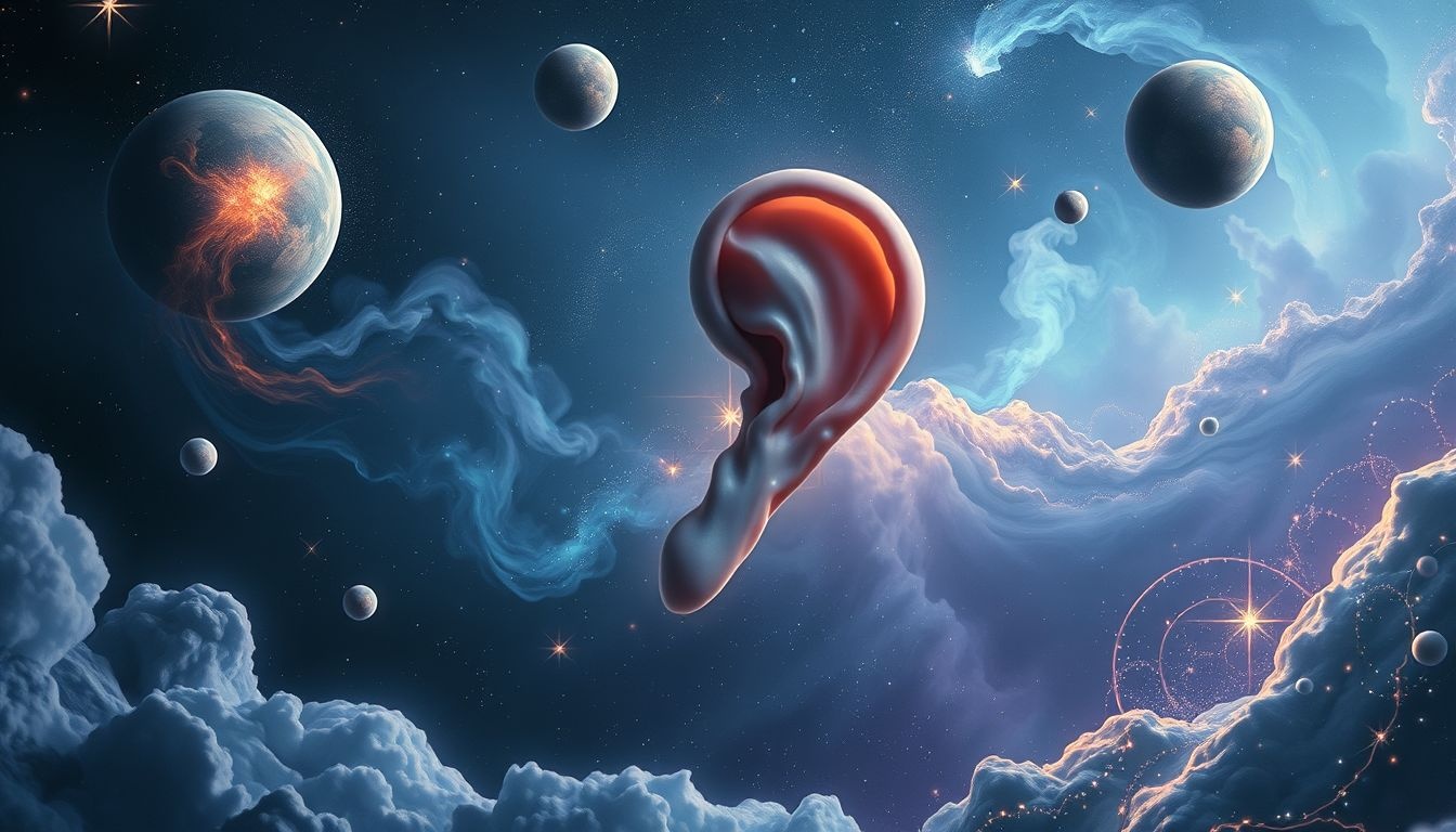 Rêver d'une oreille symbolise souvent un déséquilibre émotionnel profond.