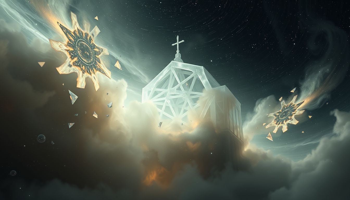 Rêver d'une synagogue triste symbolise souvent une perte spirituelle profonde.