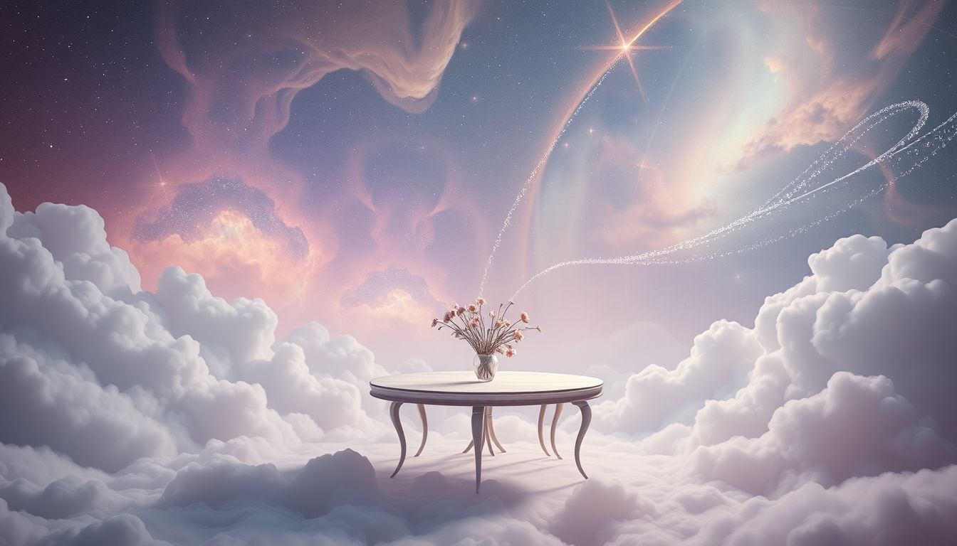 Rêver d'une table à fleurs vide révèle un vide affectif profond.