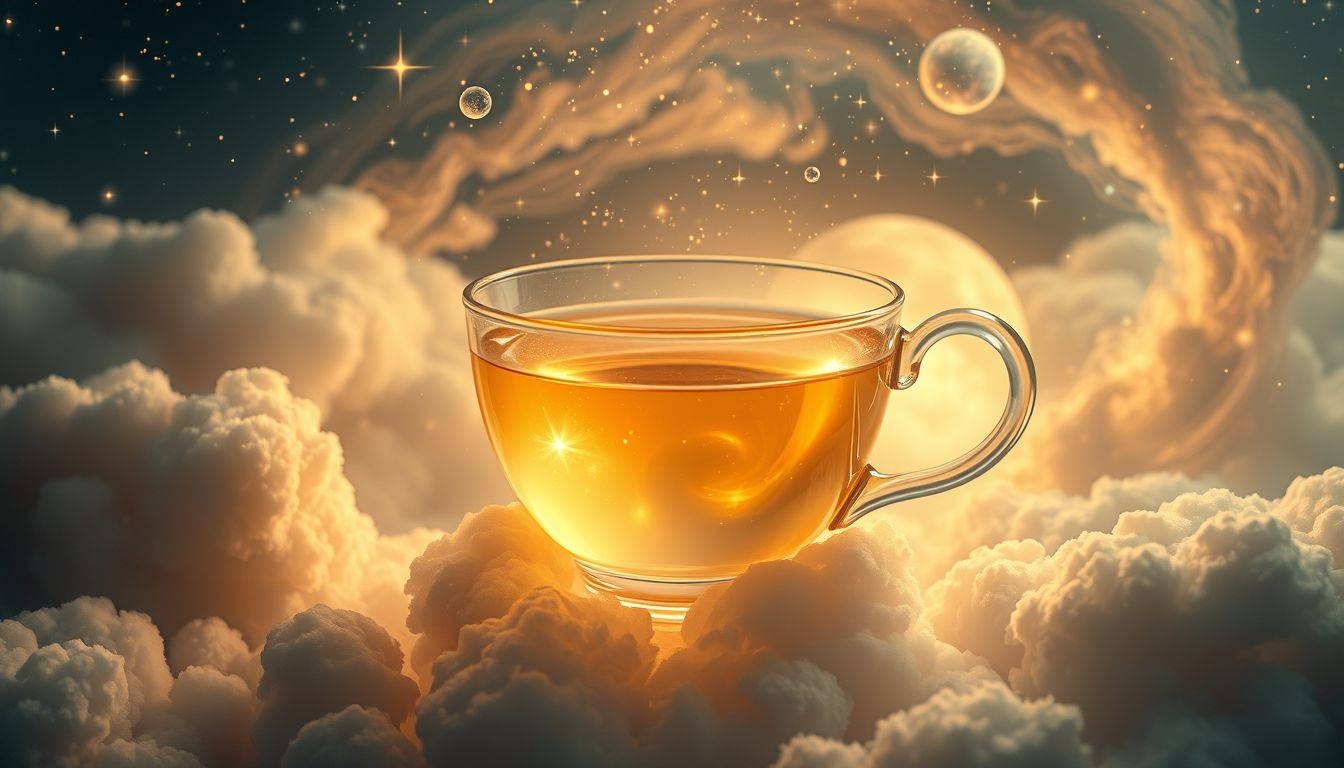 Rêver d’une tasse de thé pleine symbolise richesse intérieure et opportunités.