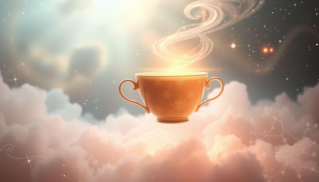 Rêver d'une tasse à thé volante symbolise liberté et créativité intense.