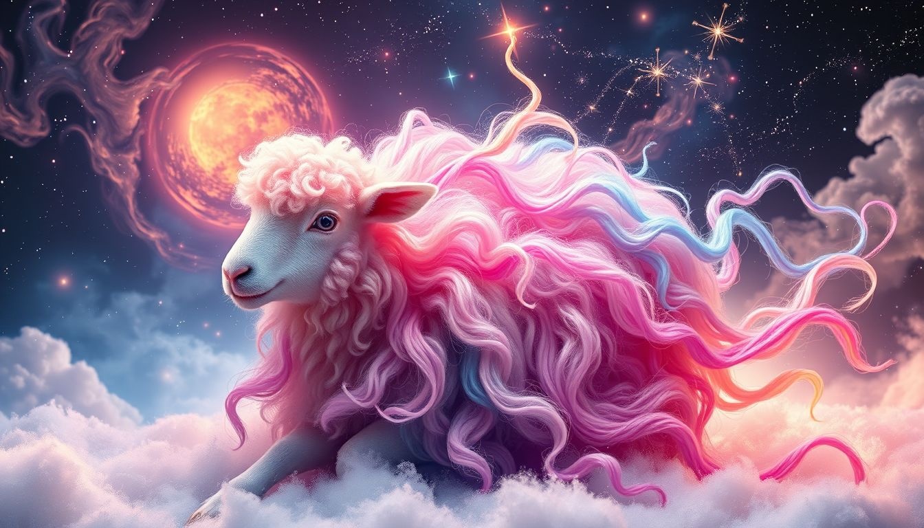 Rêver d'une toile de mouton colorée révèle une créativité débordante.
