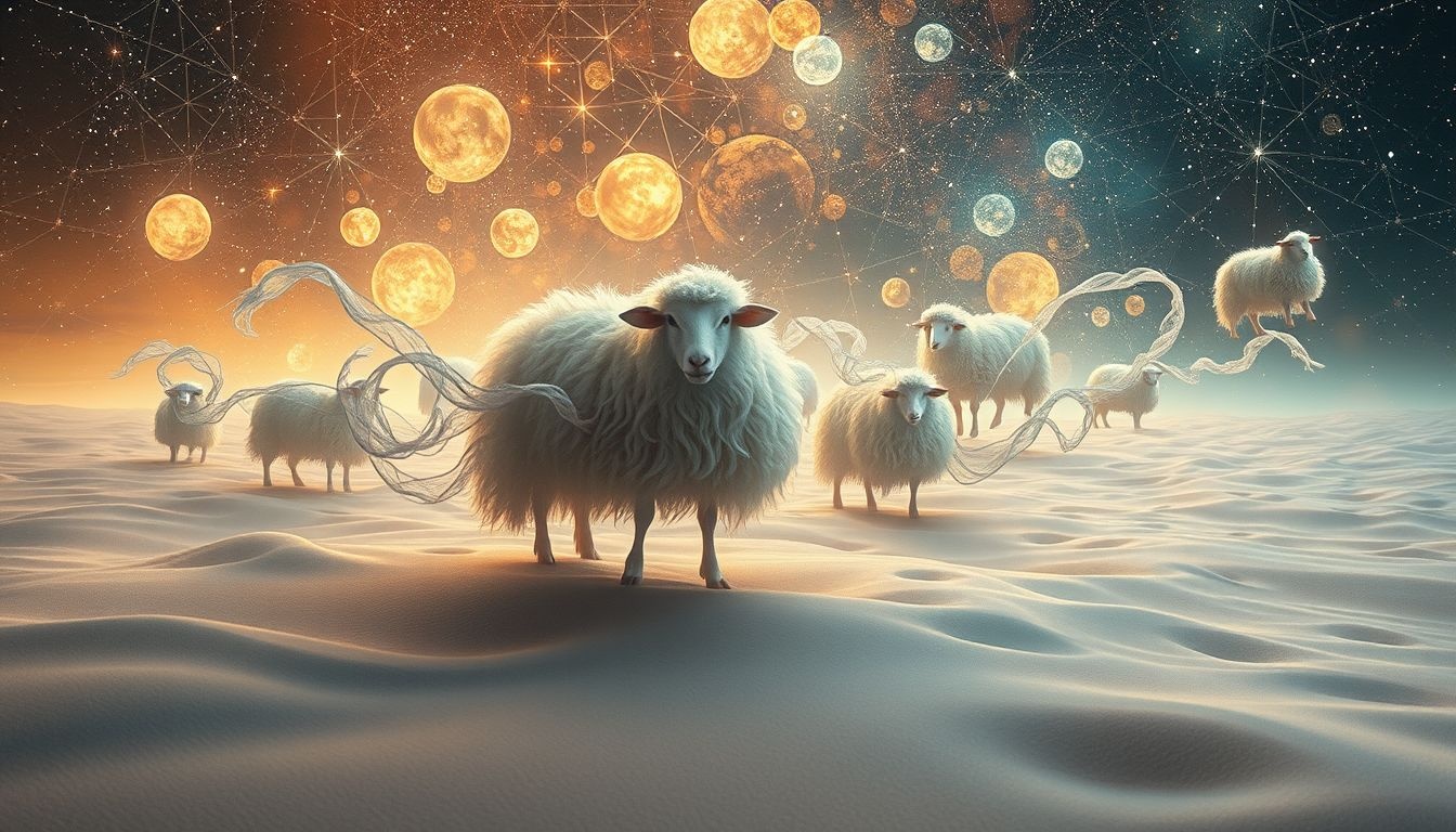 Rêver d'une toile de mouton en désert symbolise adaptation face à l'inconnu.
