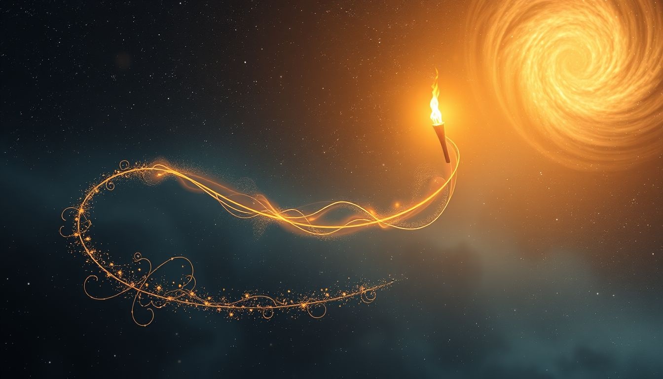 La torche en rêve symbolise la lumière intérieure et la vérité.