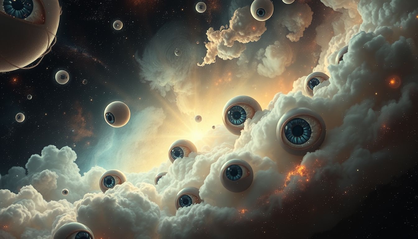 Rêver d'yeux fixés révèle souvent un sentiment de culpabilité intérieure.