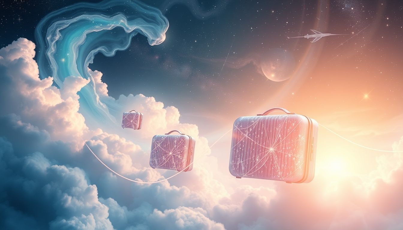 Rêver de bagages symbolise souvent une transition importante de vie.