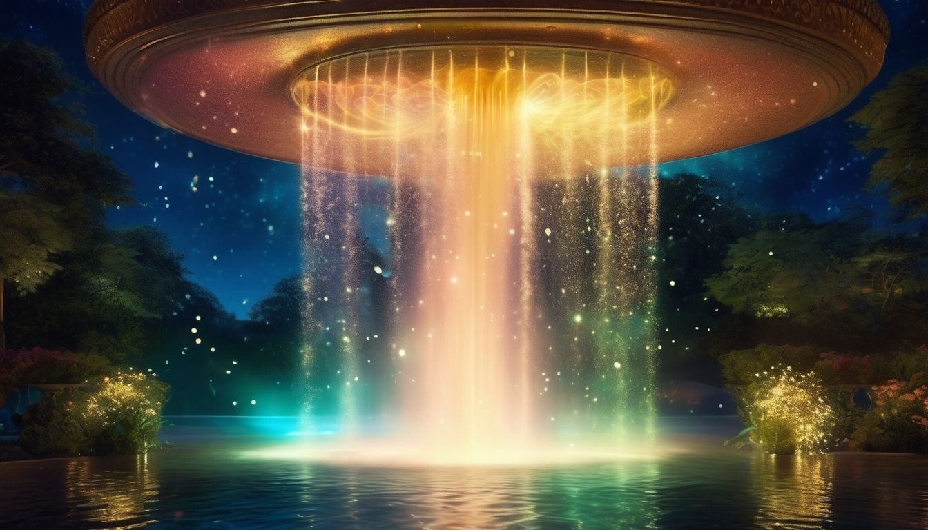 Boire l'eau d'une fontaine symbolise renouveau et apaisement intérieur.