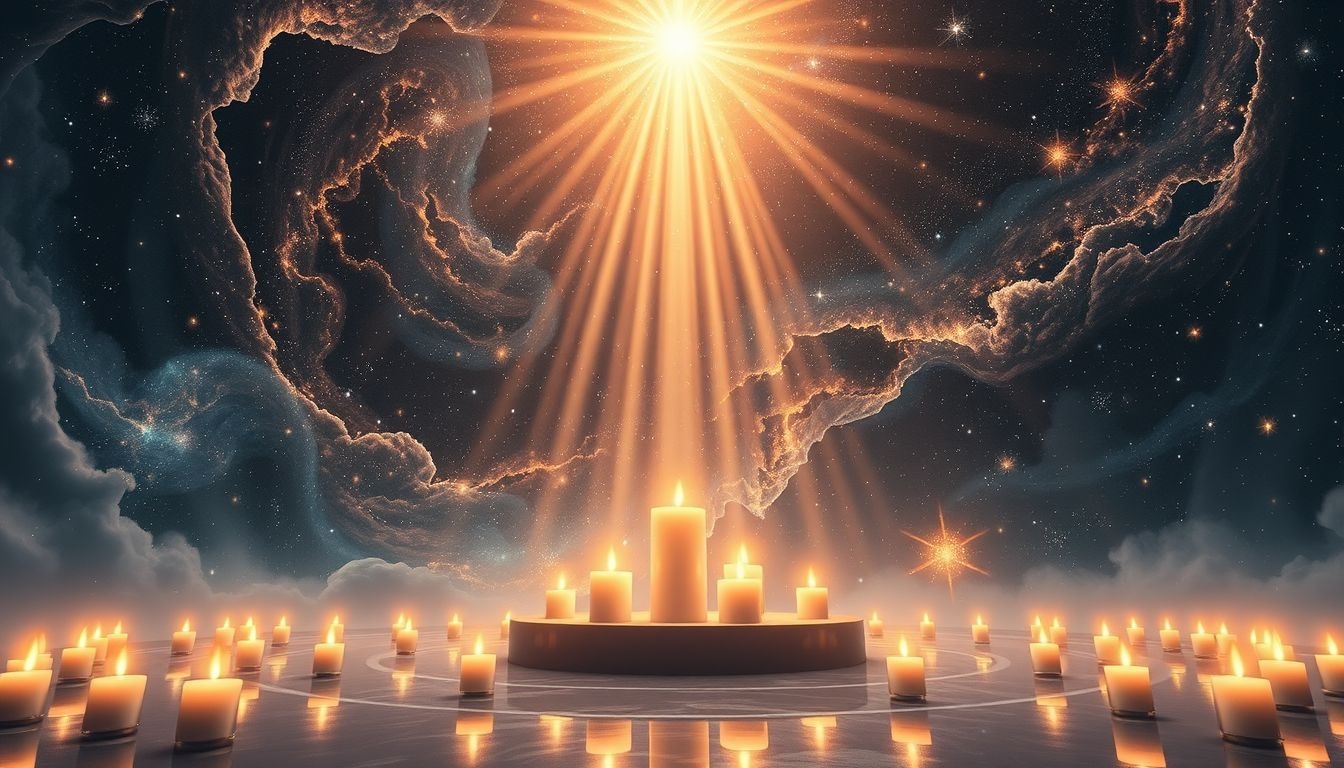 Rêver de bougies sacrées symbolise prière et connexion divine profonde.