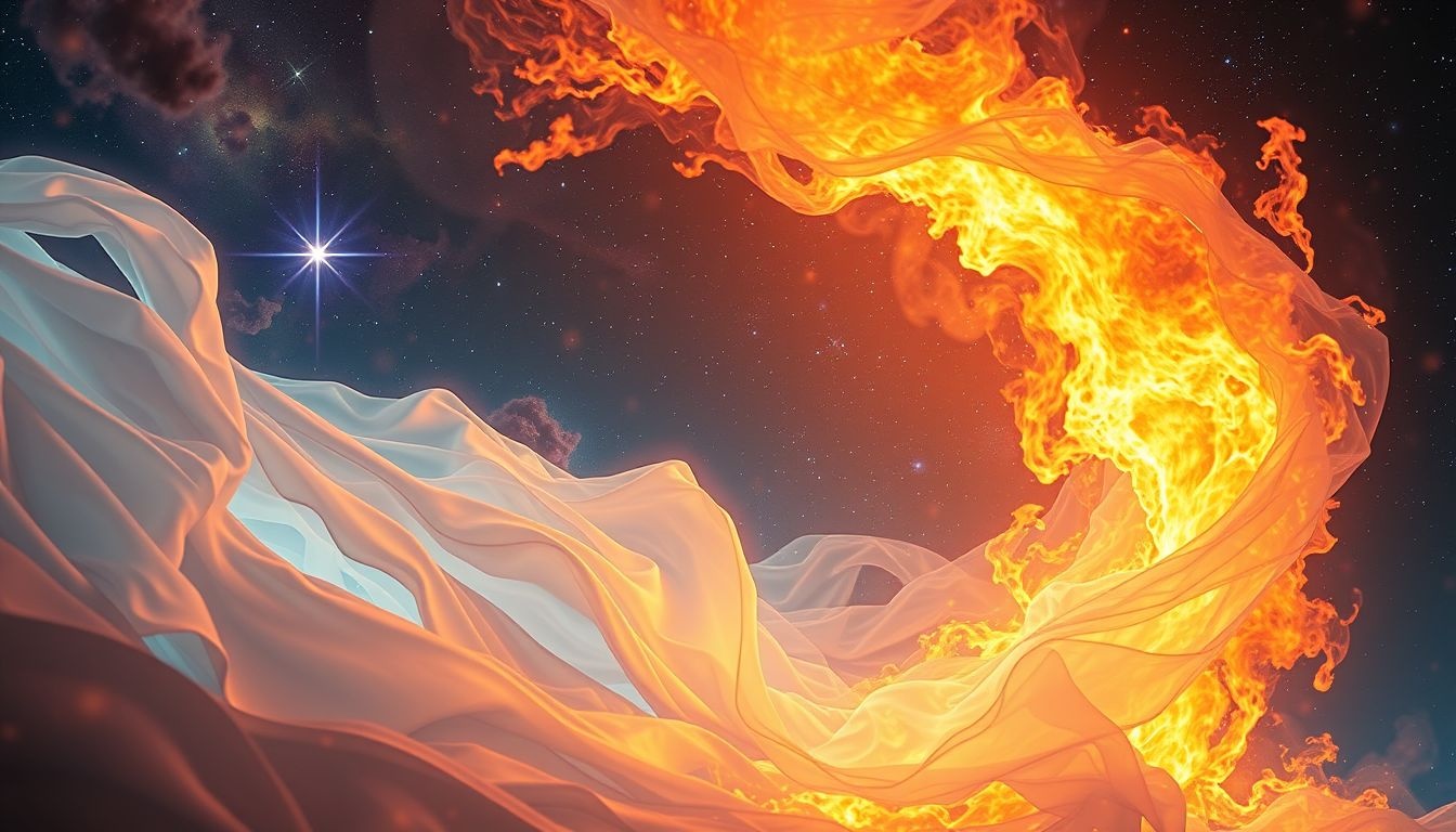 Rêver de brûler des draps symbolise une colère intense et transformation.