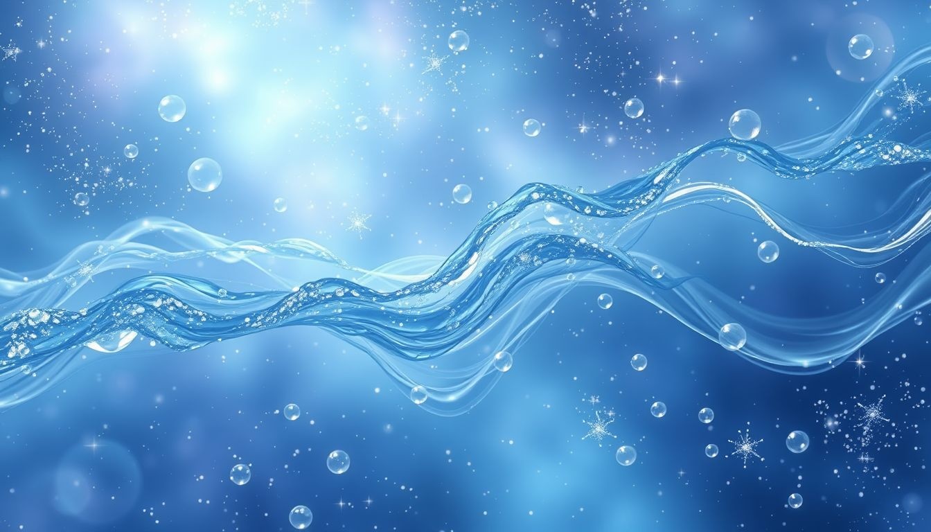 Les bulles d'eau symbolisent la fluidité des émotions inconscientes.