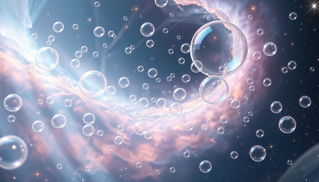 Les bulles multipliées symbolisent une prospérité imminente et fertile.