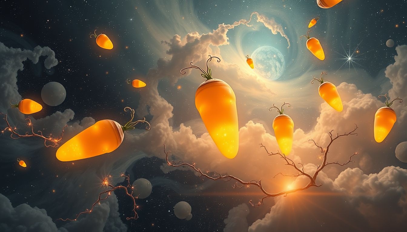 Rêver de carottes crues symbolise une ambition nourrie et durable.