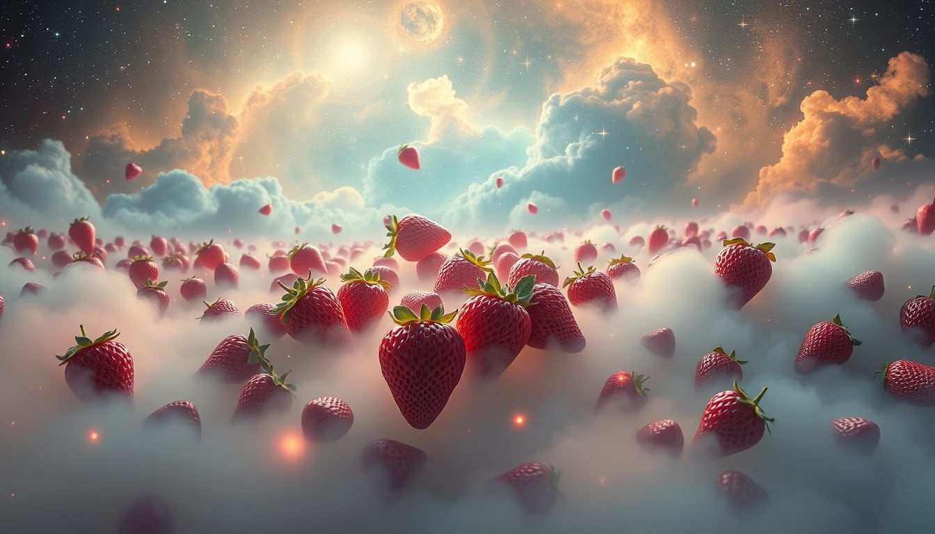 Rêver de fraises symbolise succès et créativité en abondance.