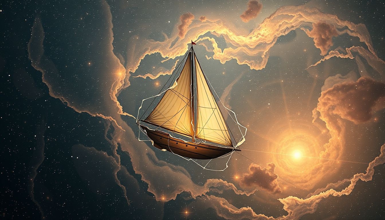 Rêver de déchirer une voile symbolise vulnérabilité et perte de maîtrise.