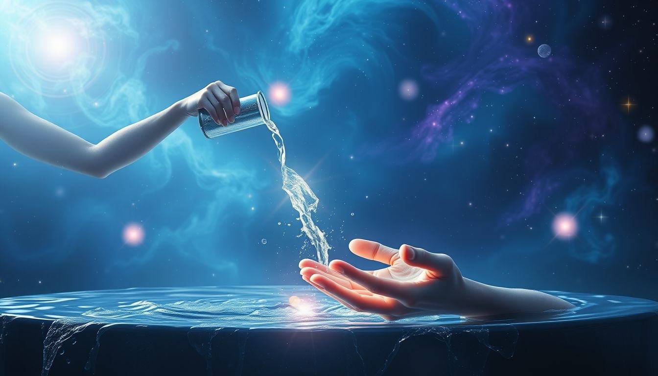 Offrir l’eau de jouvence en rêve symbolise un immense acte de générosité.