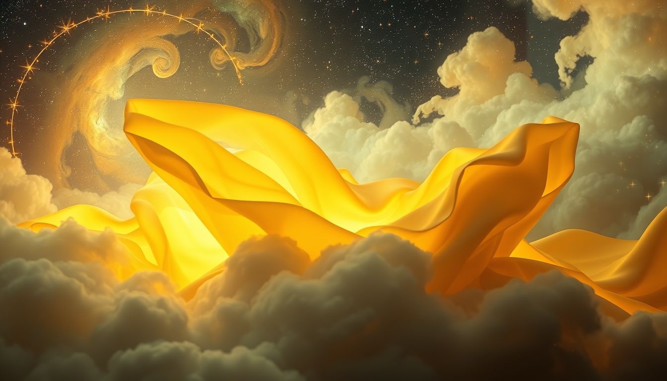 Rêver de draps jaunes symbolise joie, optimisme et clarté mentale.