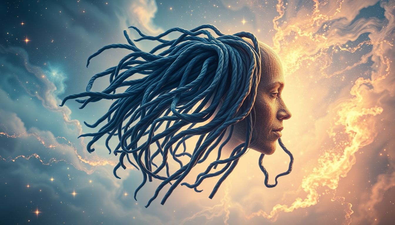 Rêver de dreadlocks symbolise souvent une profonde transformation personnelle.