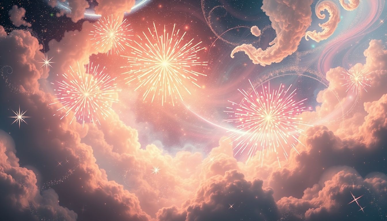 Rêver de feux d'artifice symbolise souvent joie et succès imminents.