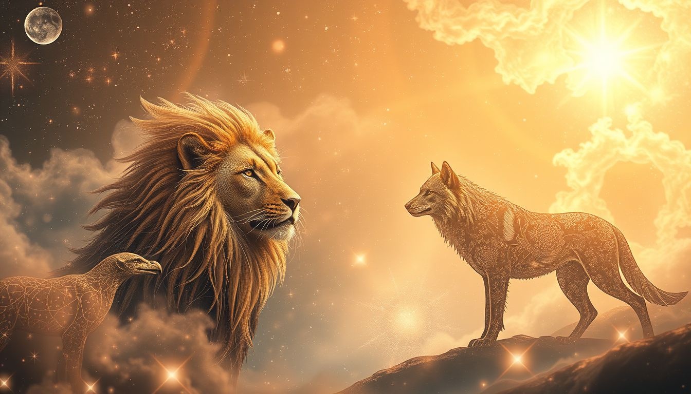Rêver d'animaux en filigrane révèle nos instincts primaires cachés.