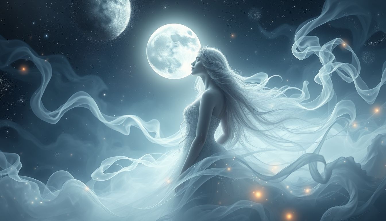 La lune incarne l'archétype du féminin sacré et mystique.