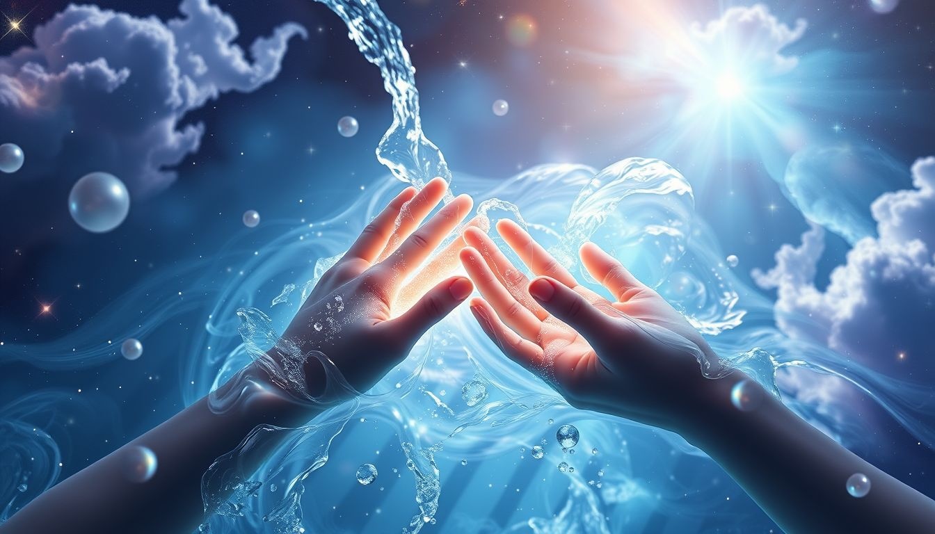 Rêver de laver à l'eau claire symbolise une purification intérieure profonde.