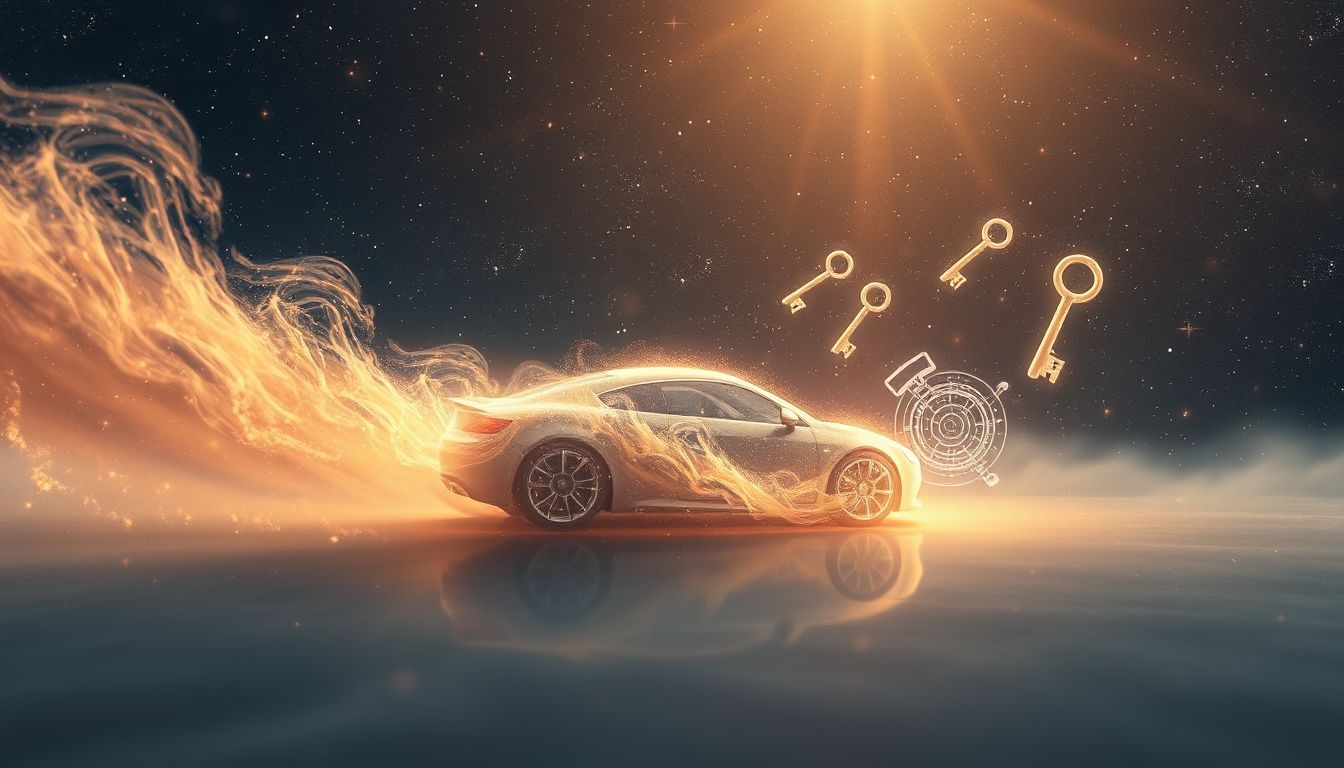 Rêver de louer une voiture symbolise liberté et prise de décision.