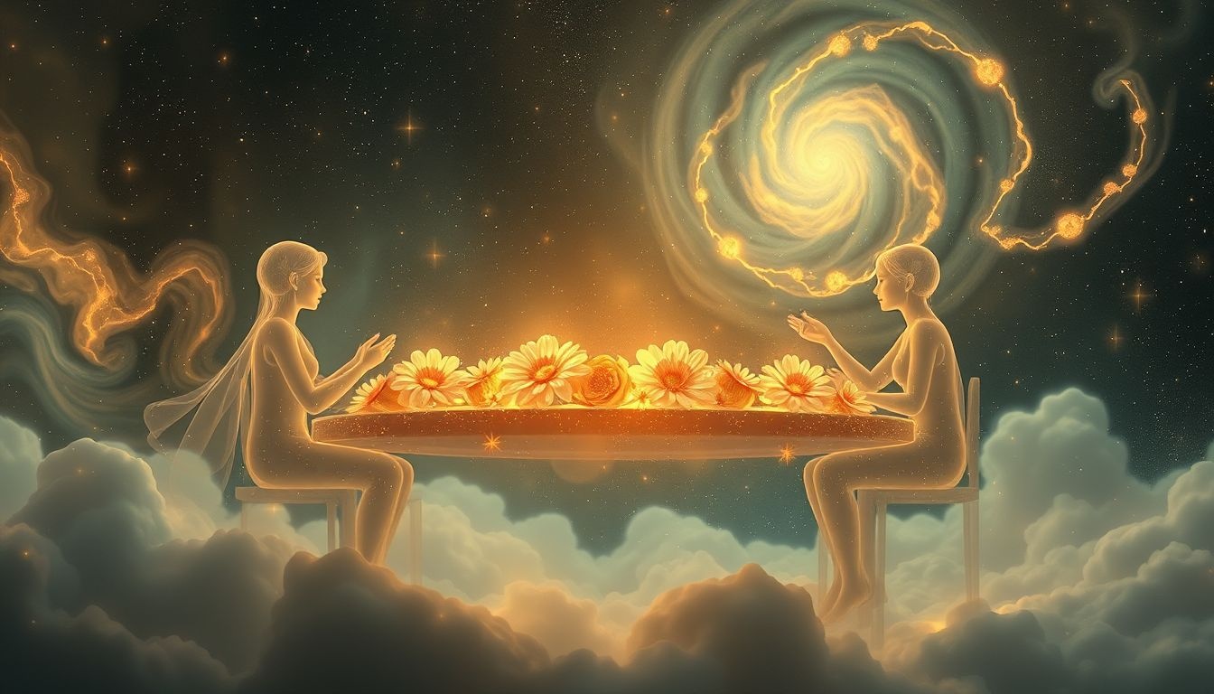 Rêver d'une table à fleurs symbolise l’harmonie et le partage émotionnel.