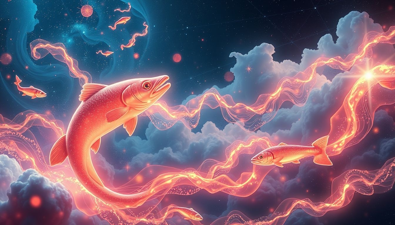 Rêver de saumon symbolise vitalité et assimilation des qualités intérieures.