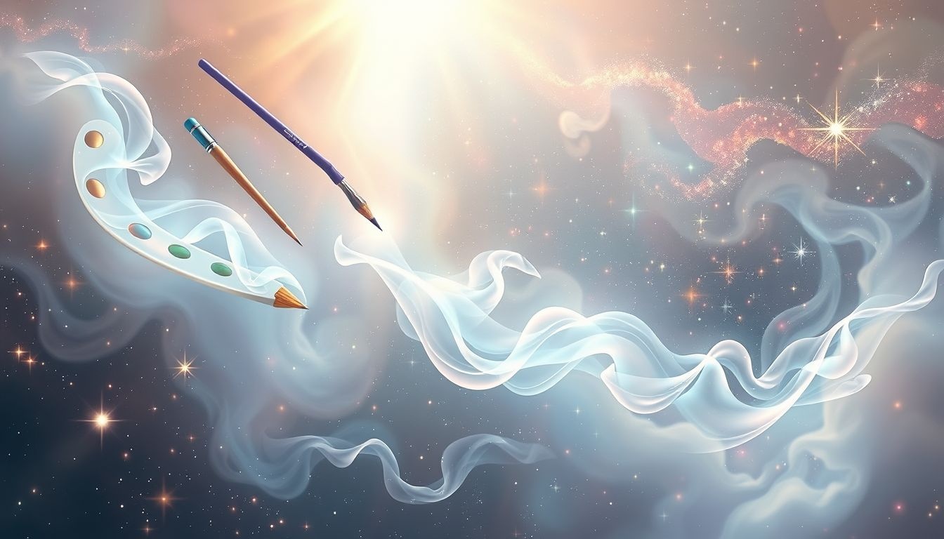 Rêver de matériel d'art révèle un potentiel créatif enfoui.