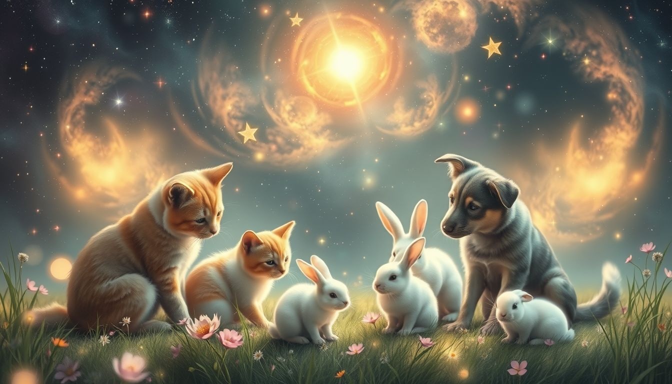 Rêver de paître avec animaux reflète harmonie et sérénité intérieure.