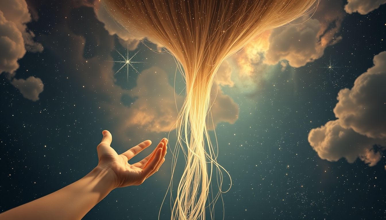 Rêver de peigner des cheveux qui tombent symbolise peur de perdre contrôle.