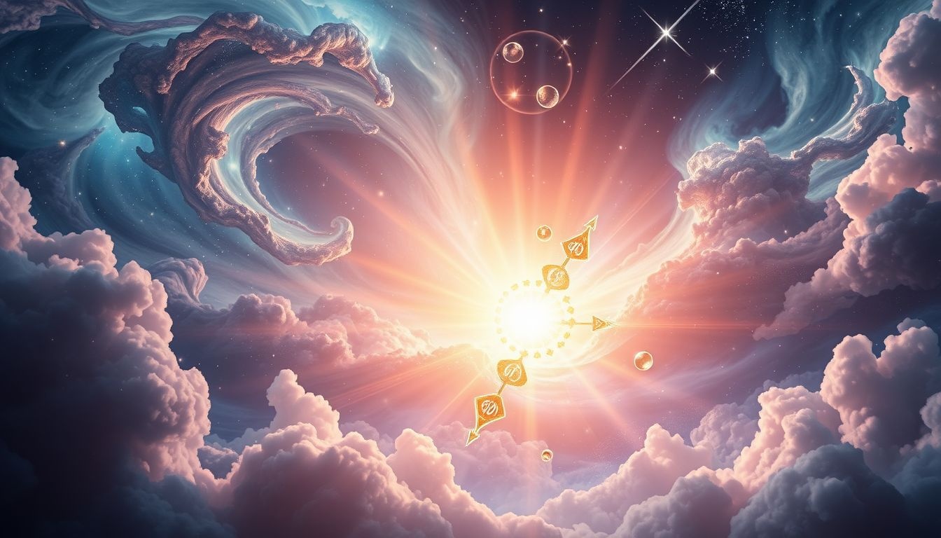 Les rayons soudains symbolisent une révélation inattendue et porteuse d’espoir.