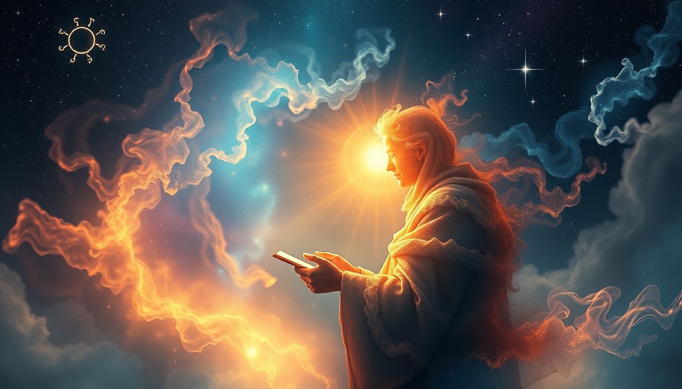 Réciter le Notre Père en lieu profane symbolise un conflit spirituel intérieur.