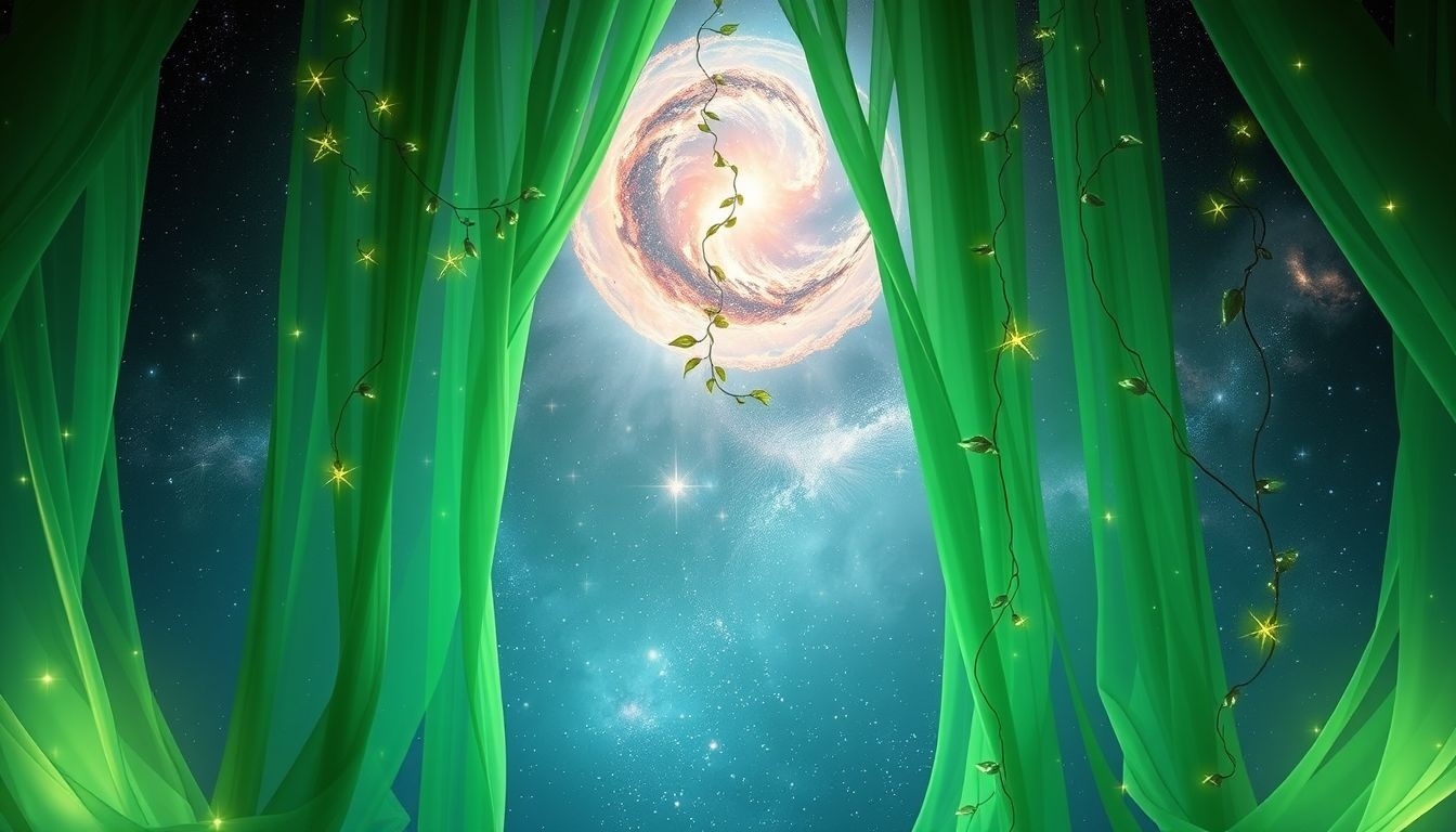 Rêver de rideaux verts symbolise souvent guérison et renouveau vital.
