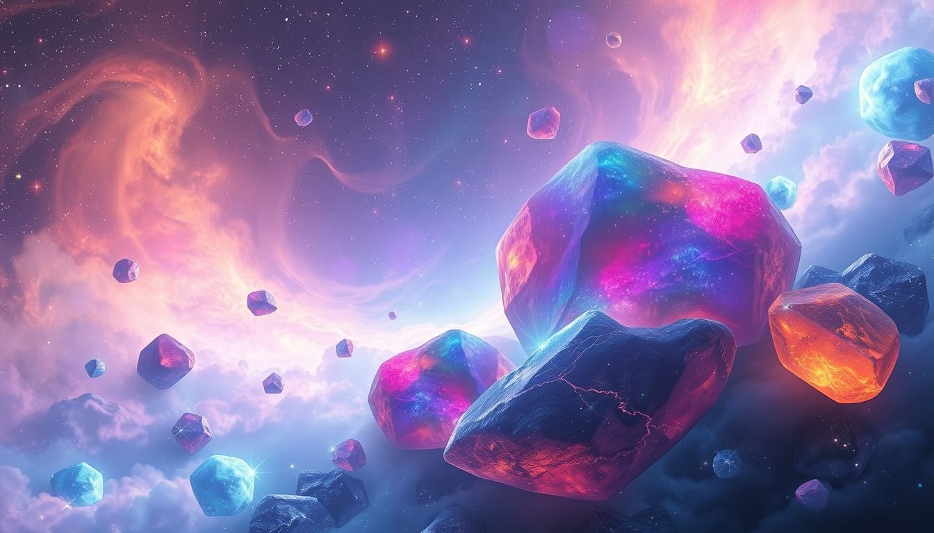 Rêver de rochers colorés symbolise richesse intérieure et créativité unique.