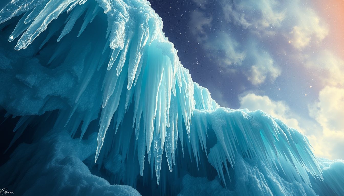 Rêver de stalactites de glace symbolise beauté fragile et menace silencieuse.