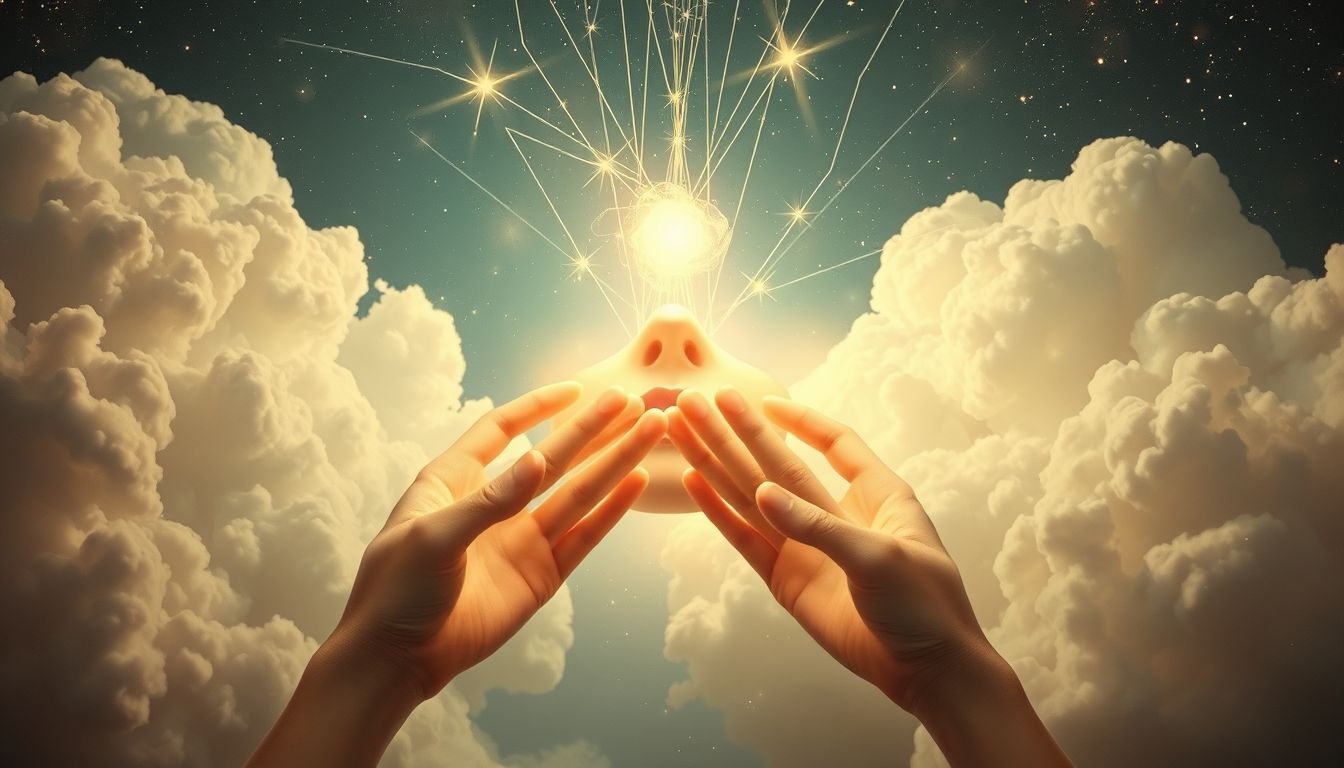 Toucher le menton d'autrui en rêve symbolise l'influence subtile.