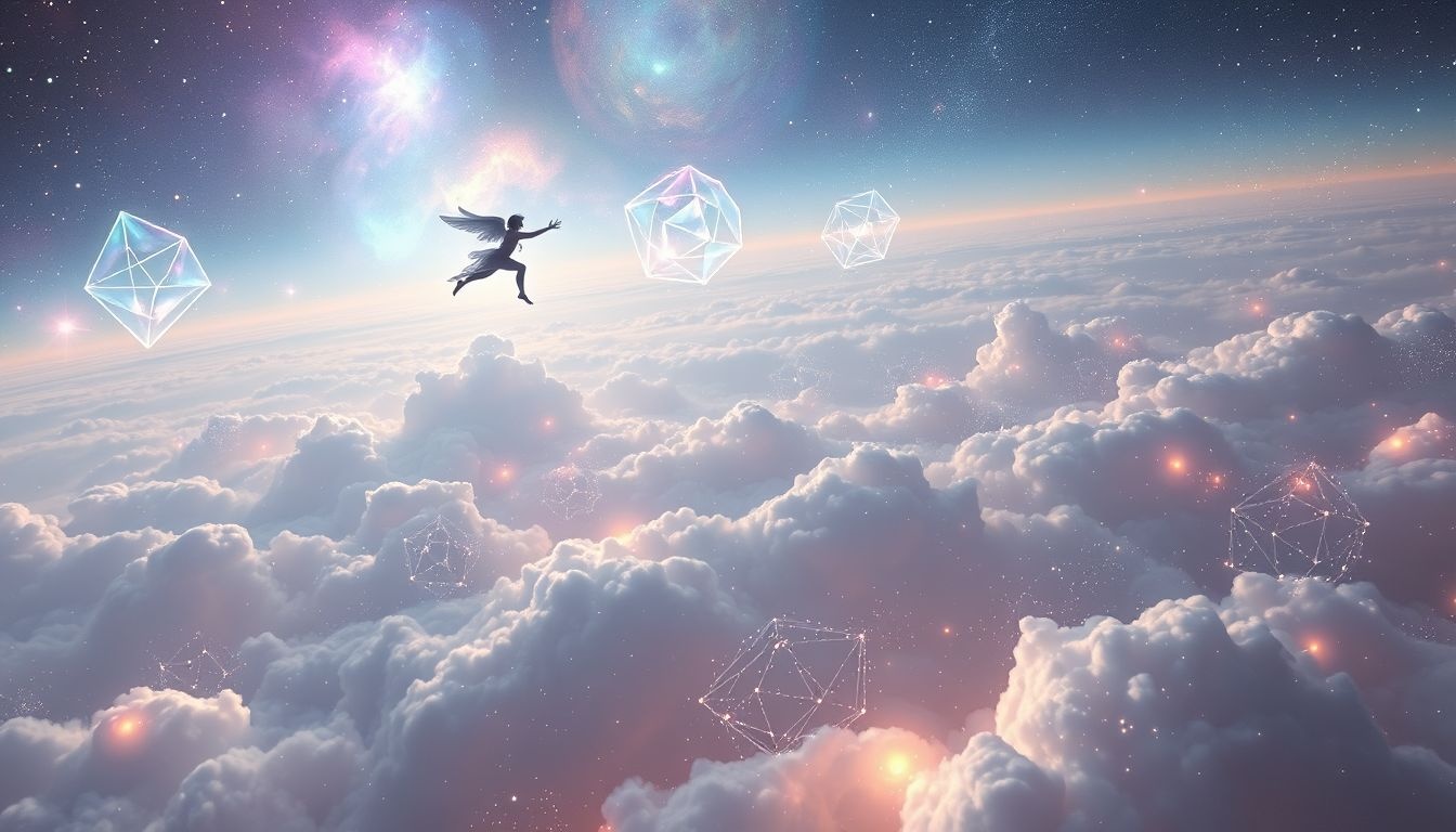 Rêver de voler haut symbolise une ambition vers un succès élevé.