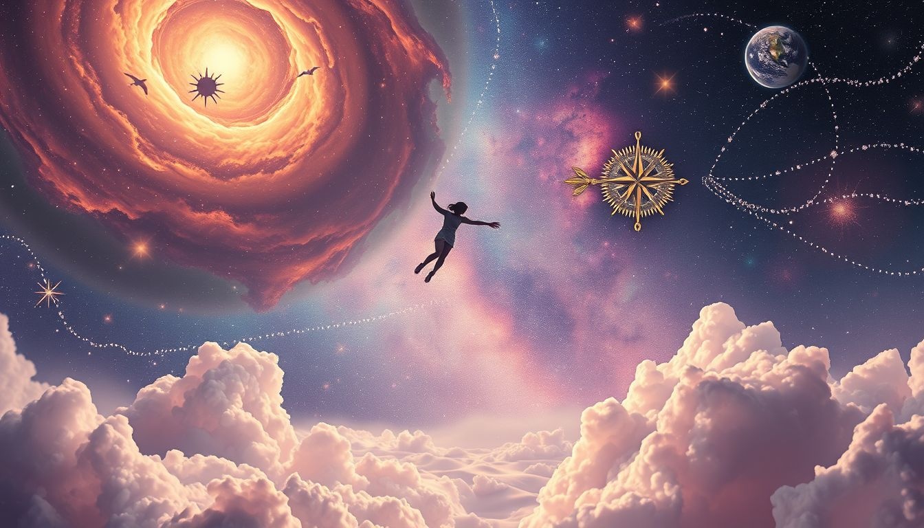 Rêver d'aventures symbolise une soif intense de liberté et découverte.