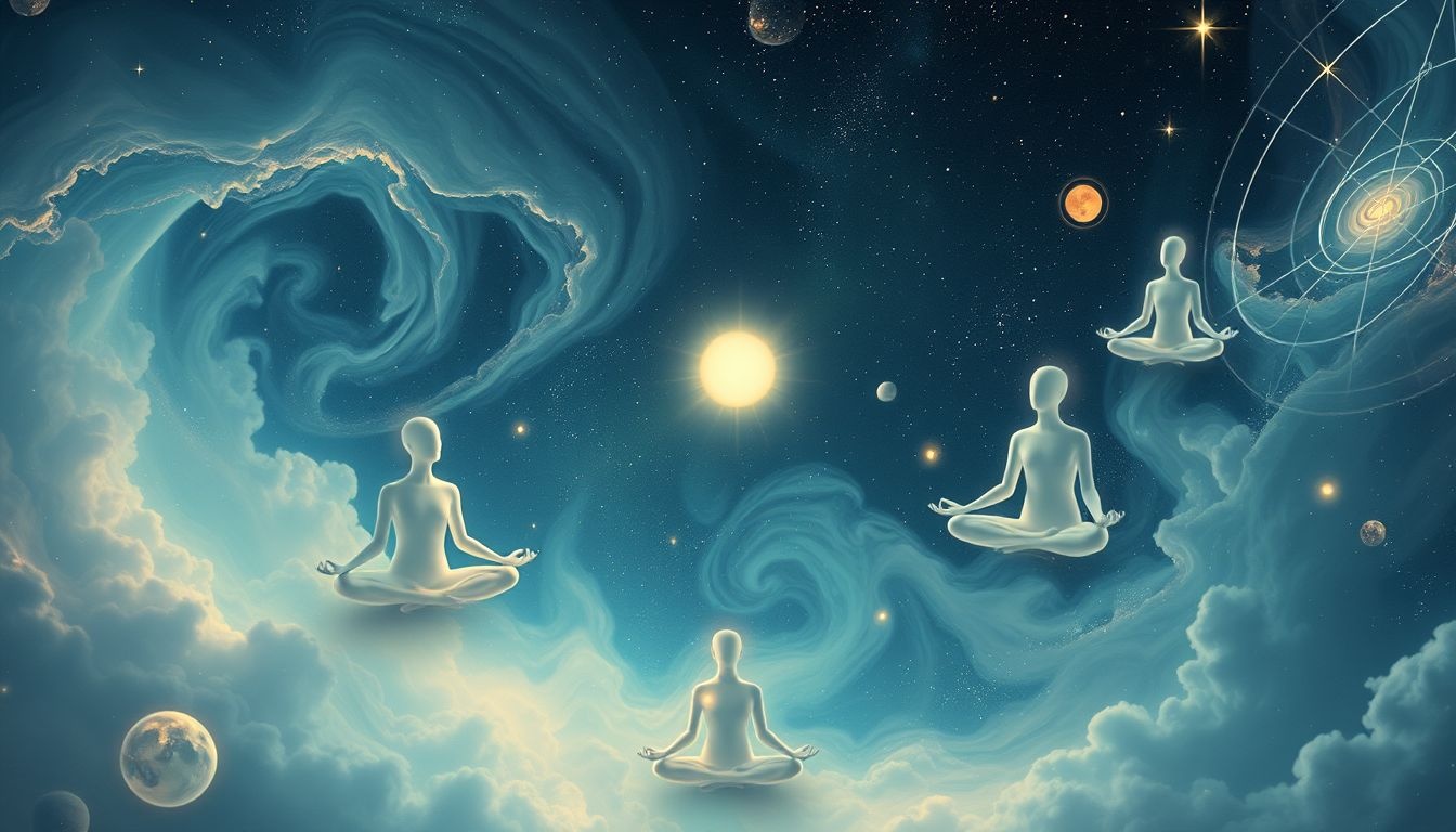 La méditation en rêve symbolise souvent la quête de paix intérieure.